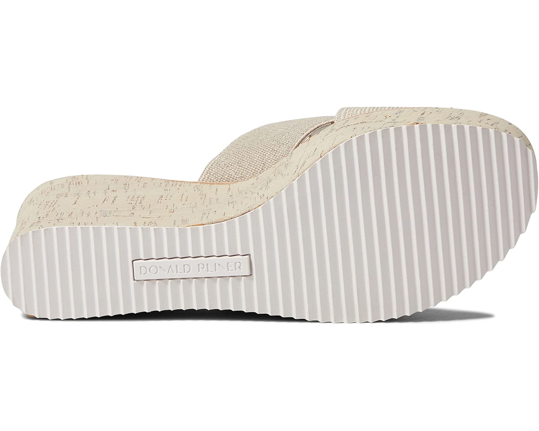 DONALD PLINER CROSS STRAP WEDGE MULE