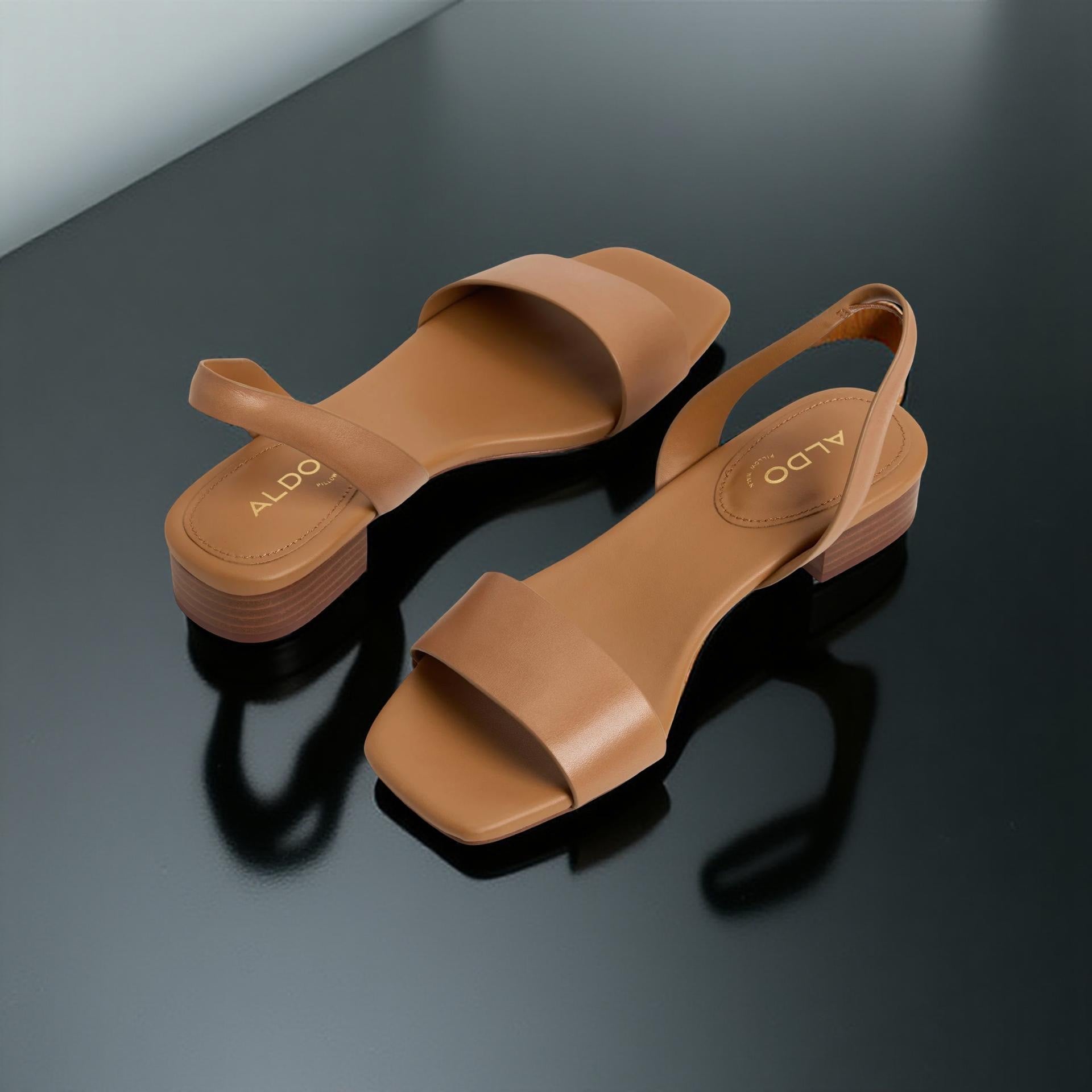 Aldo Slingback Sandal in Cognac