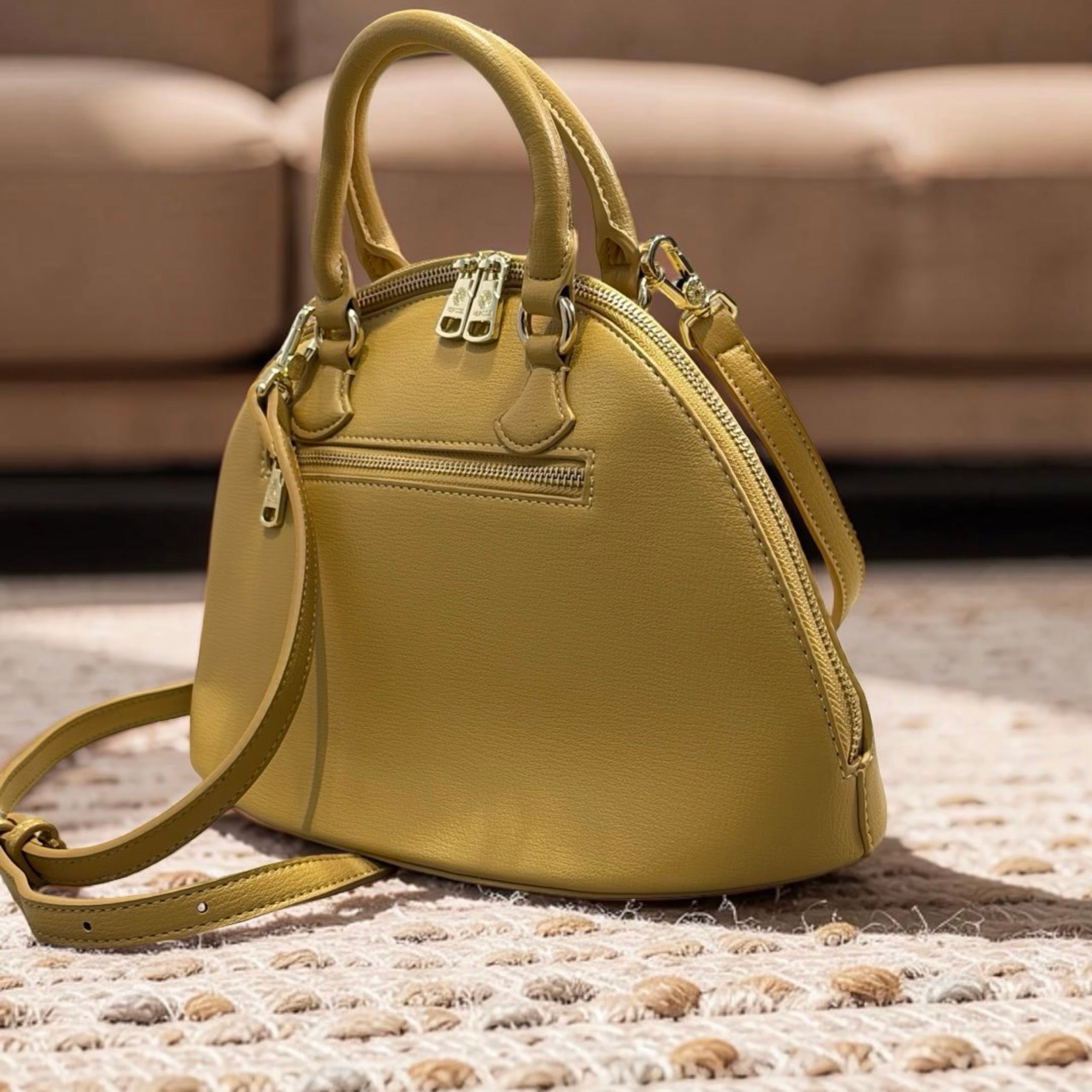 Versse Half-Moon handbag in Yellow