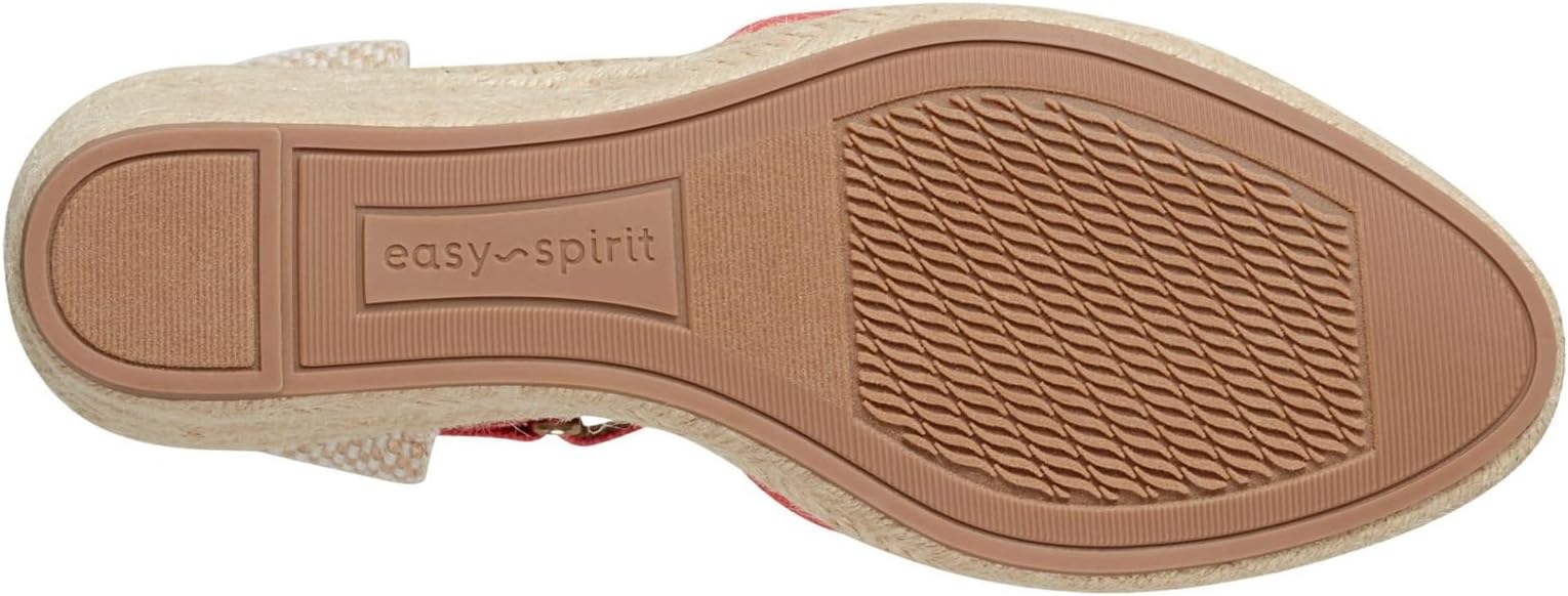 Easy Spirit Espadrille Wedge Sandle in Coral