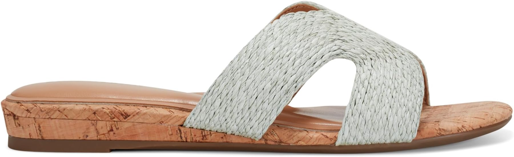 Easy Spirit Faux Raffia Slide in Mint
