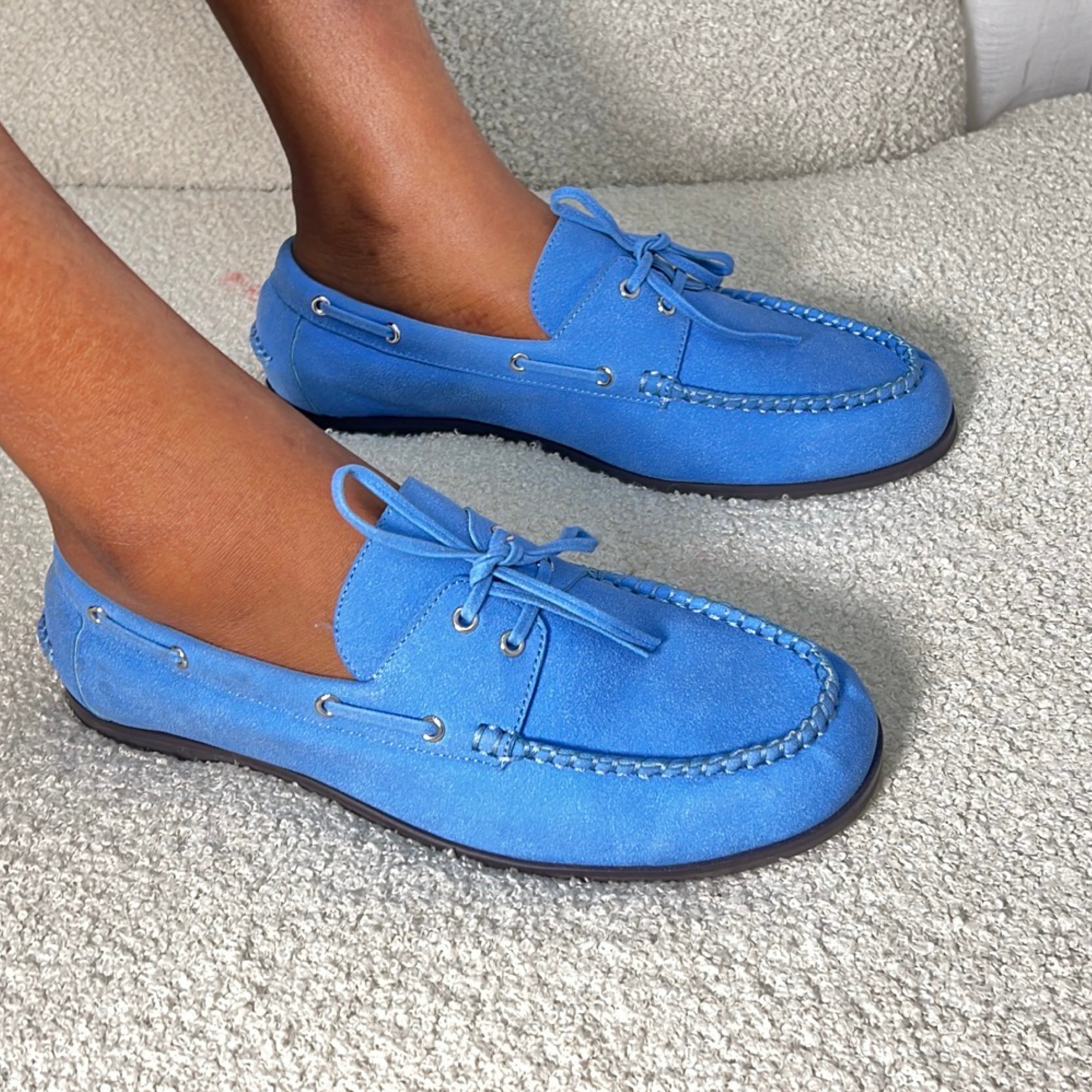 Mila Owen Mocassins in Blue