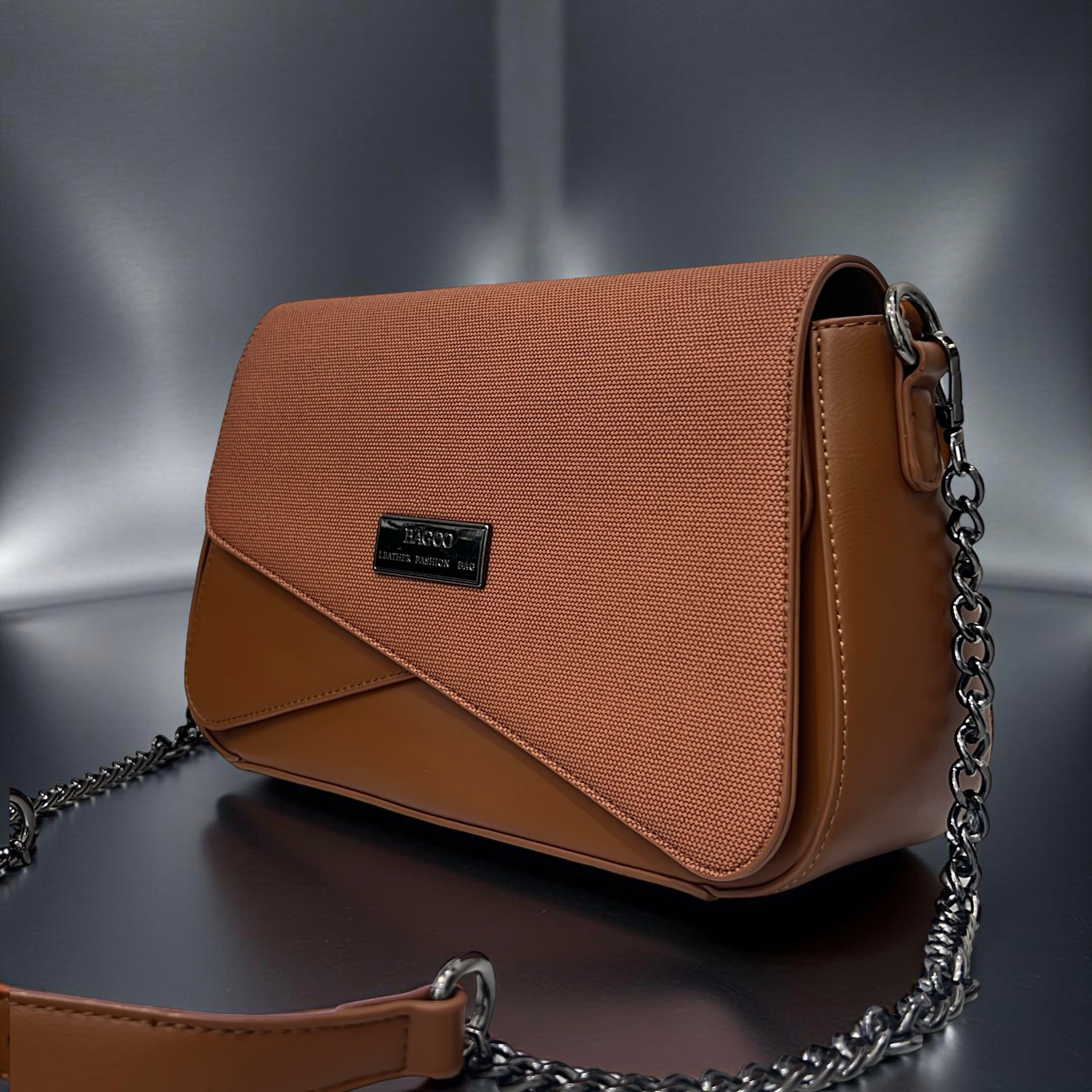 BagcoCros-Flap Cross-Body Bag in Brown