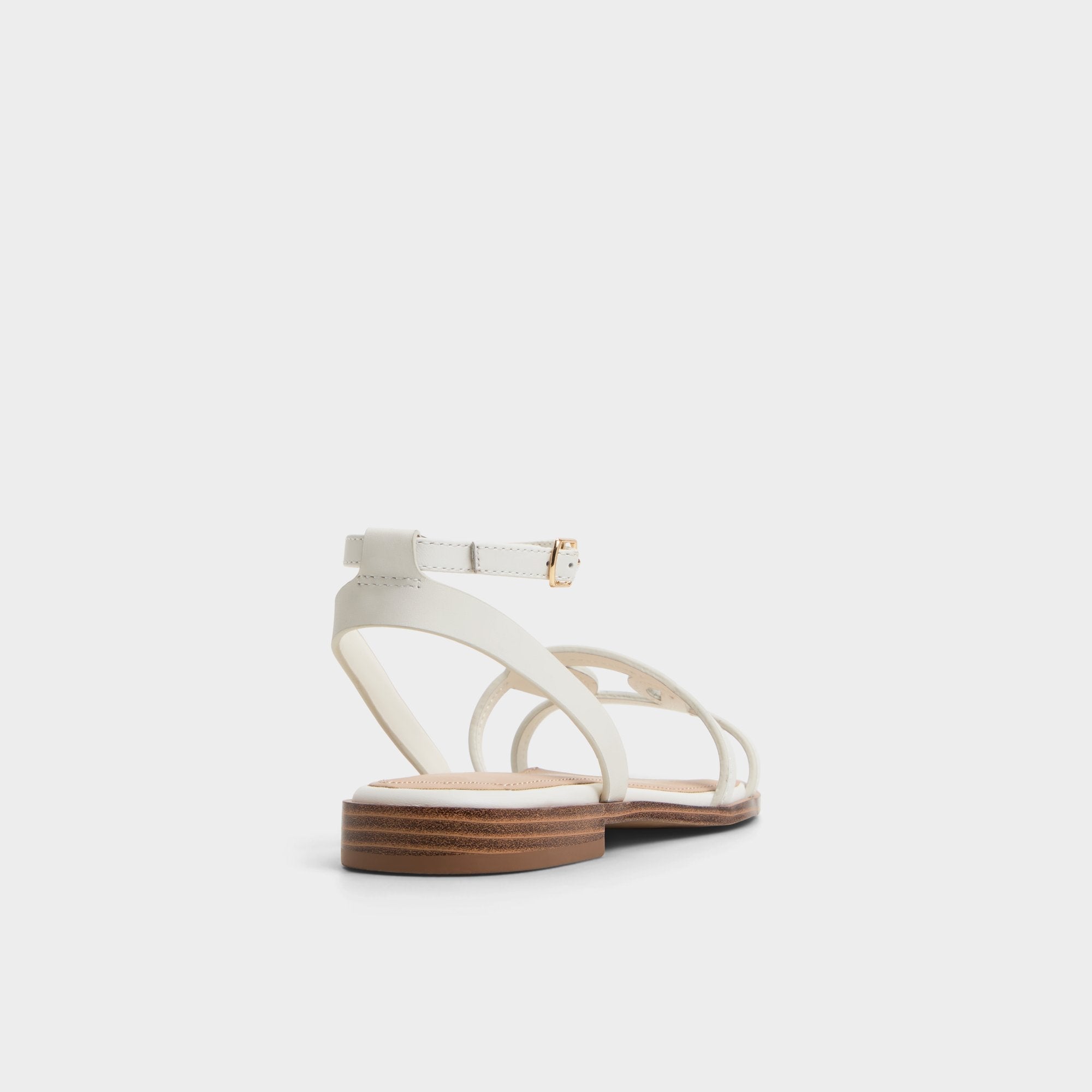 Aldo Ankle Strap Sandal in White