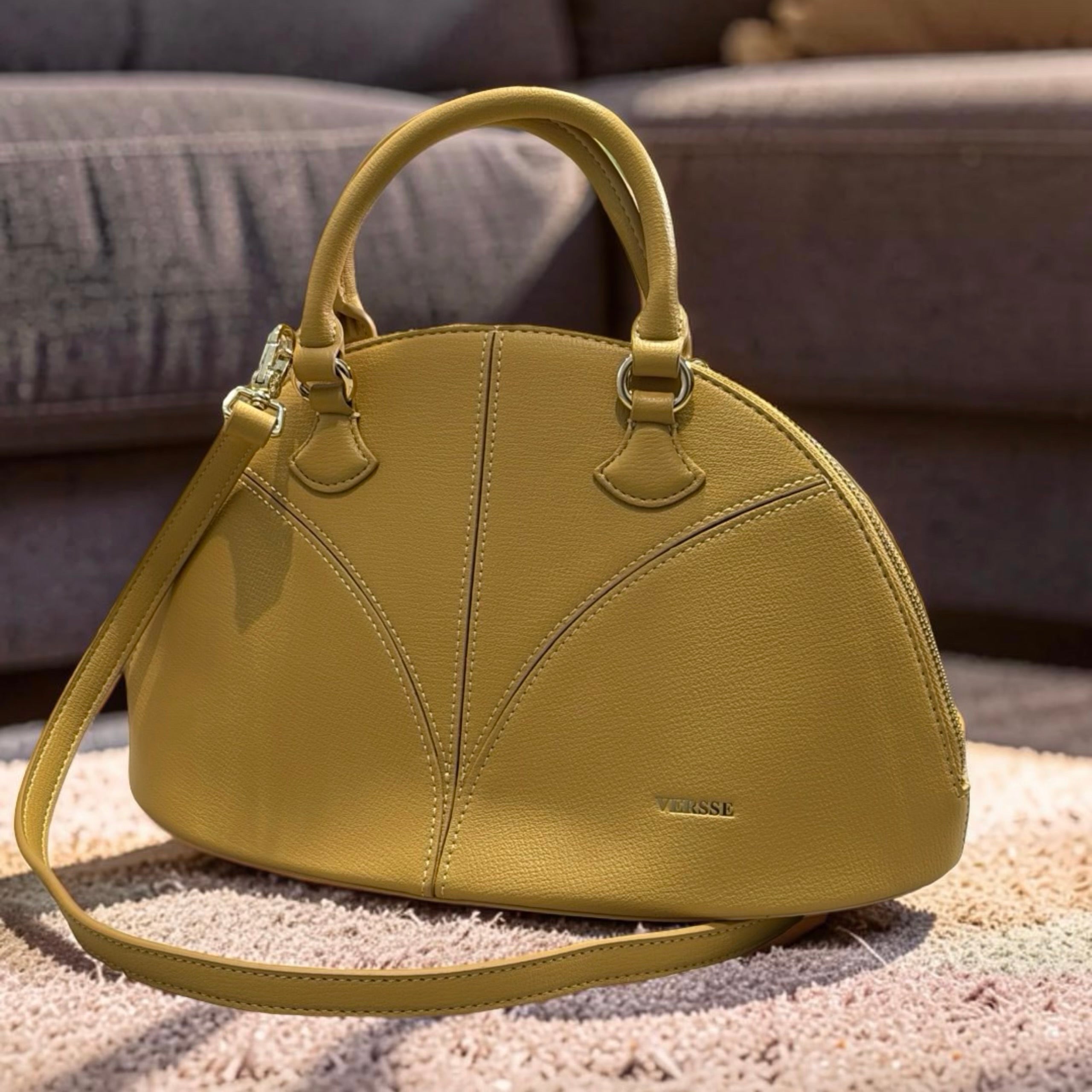 Versse Half-Moon handbag in Yellow