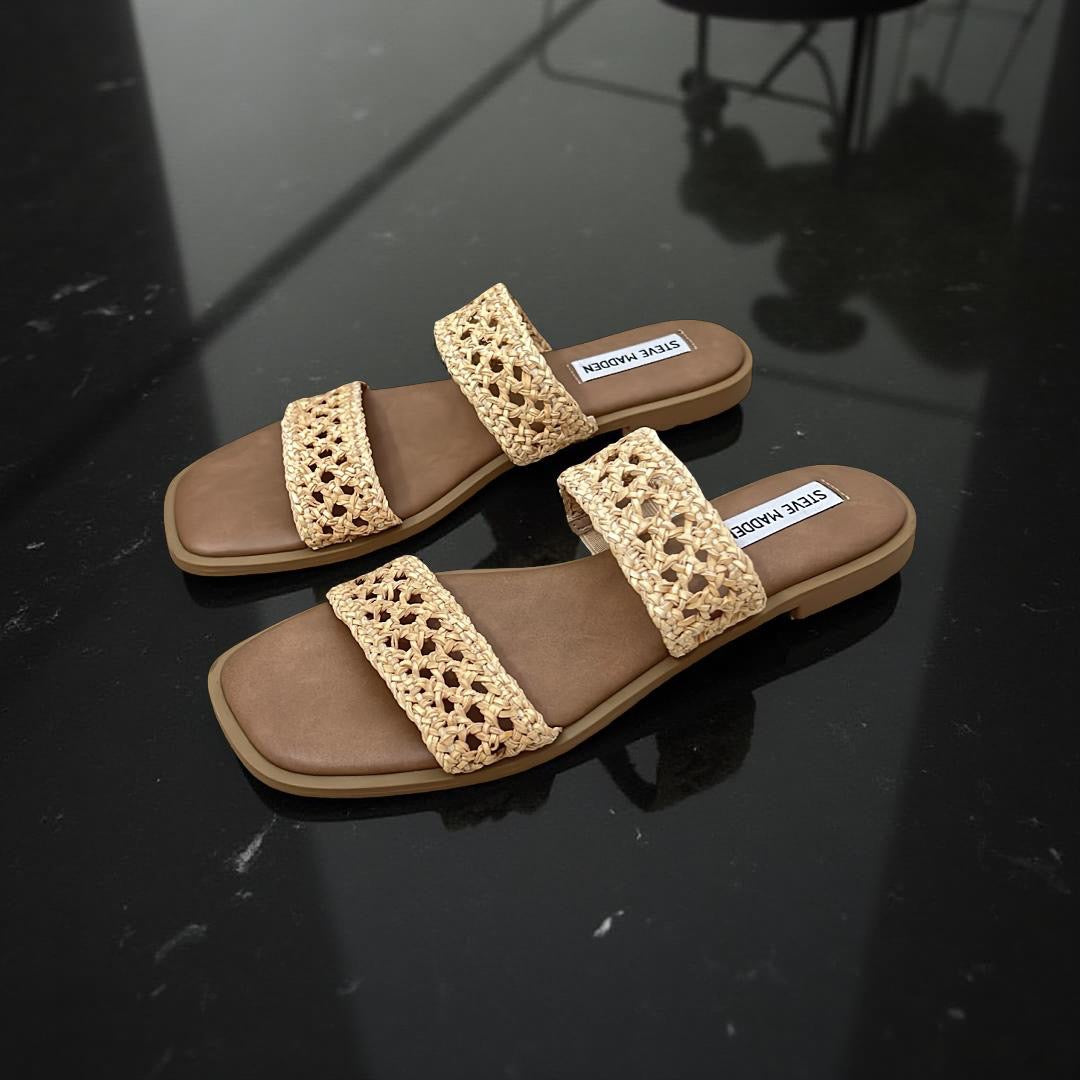 Steve Madden Double Woven Strap in Natural