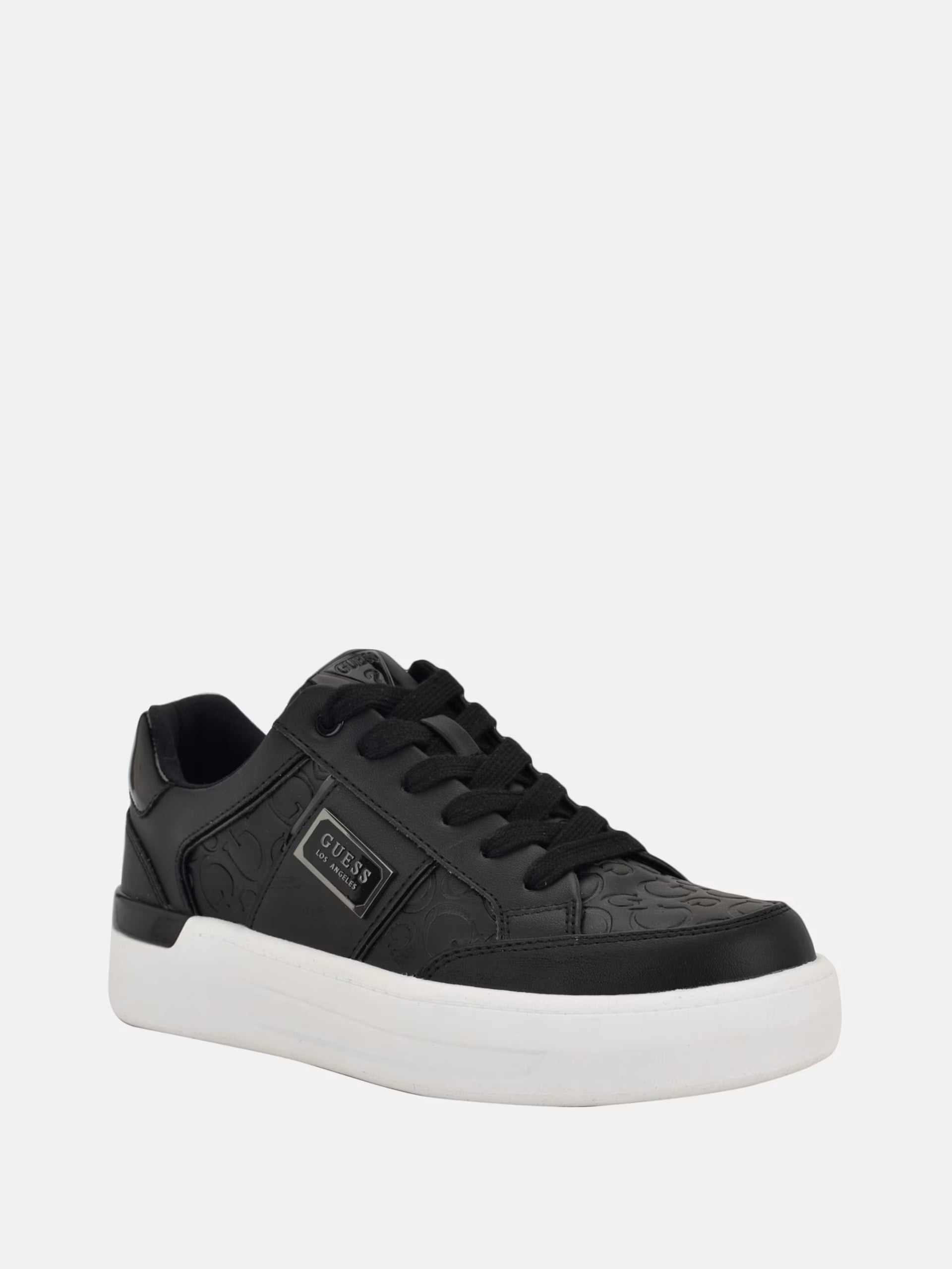 Guess G-Detail Lace-Up Sneakers in Black