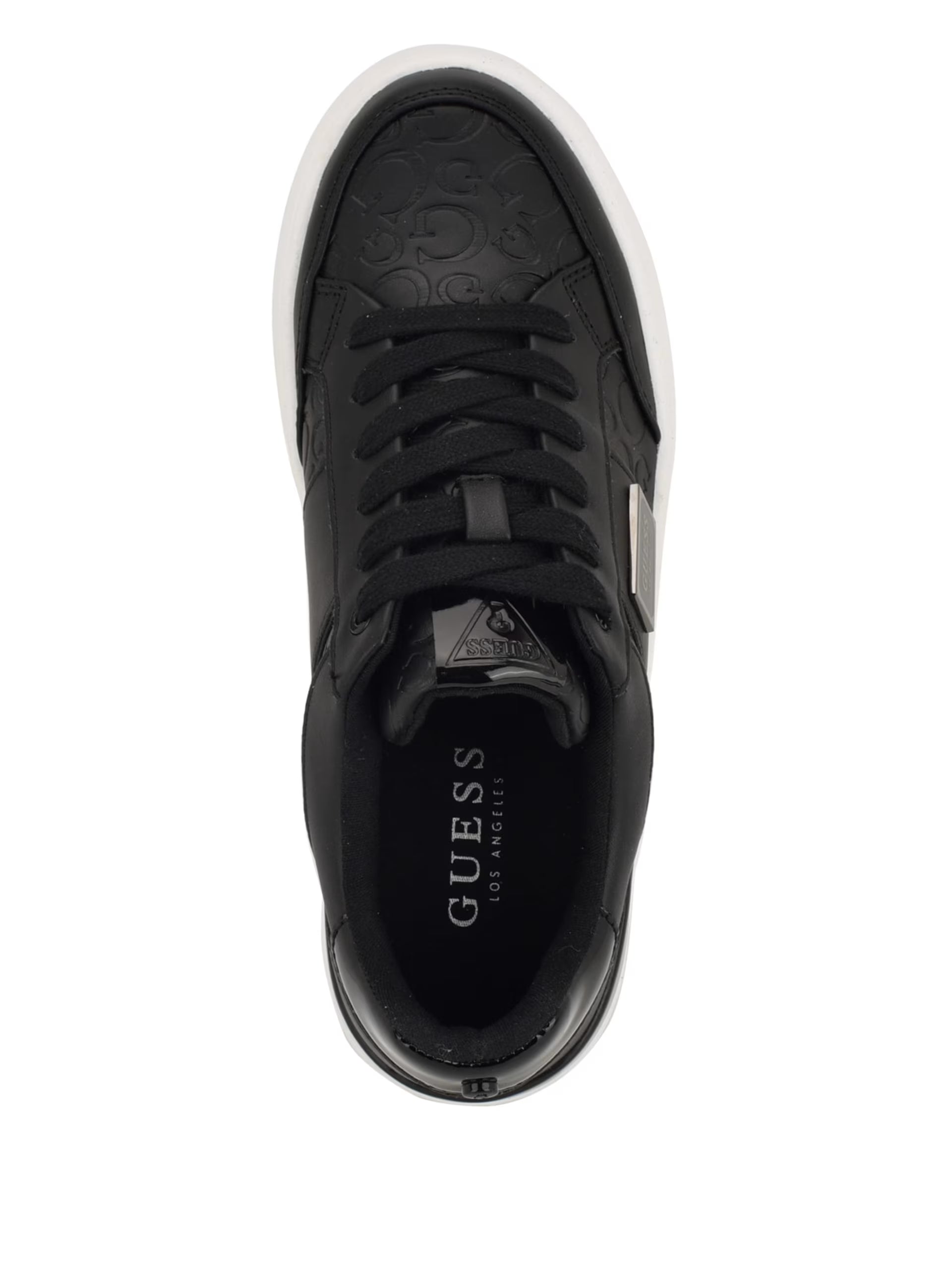 Guess G-Detail Lace-Up Sneakers in Black