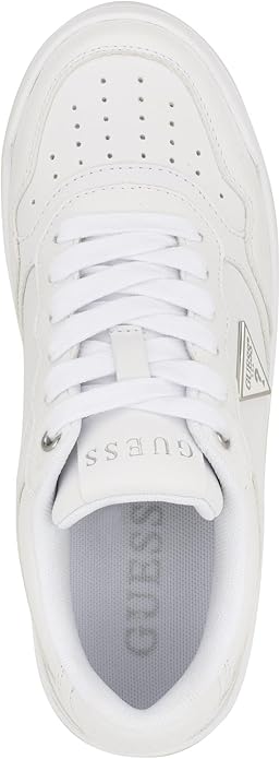 Guess Logo Detail Classic Sneakers in White