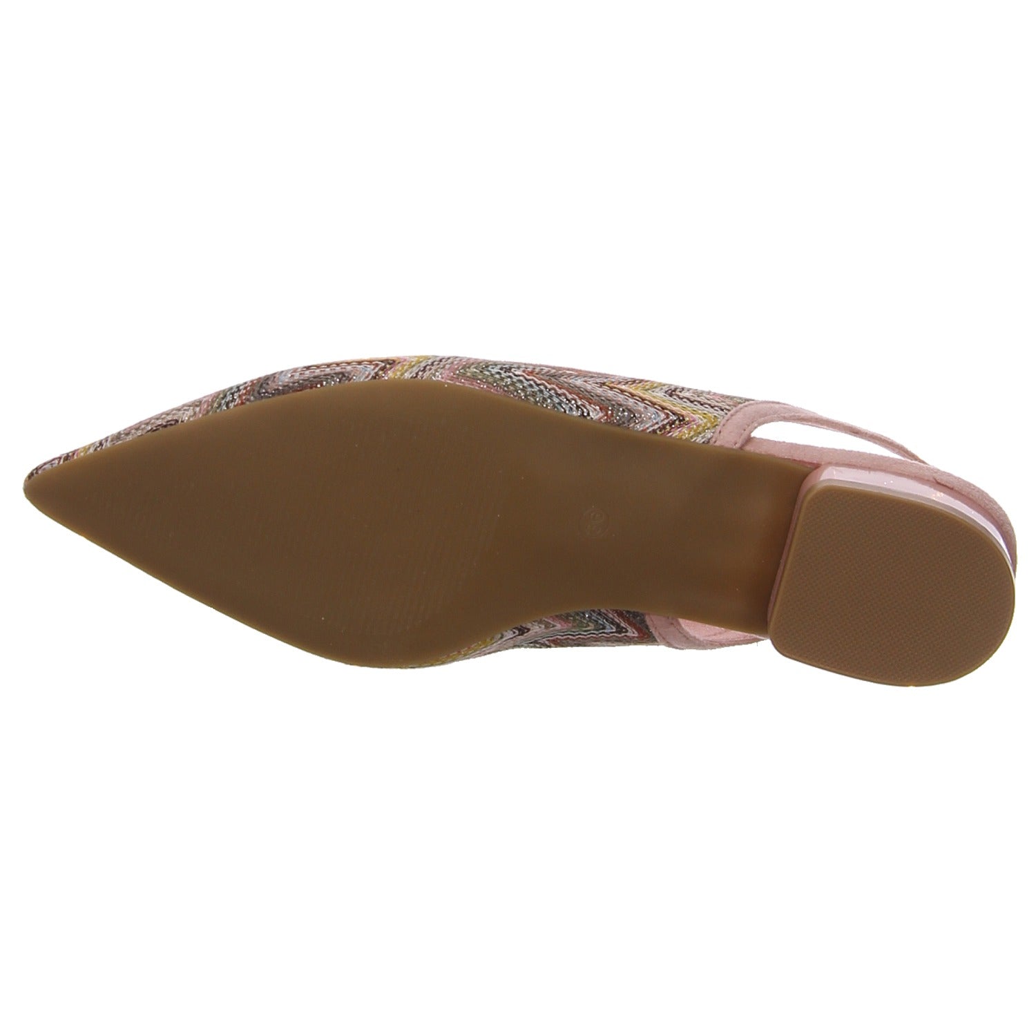 La Strada Fabric Finish Pointed Toe Slingbacks in Pink