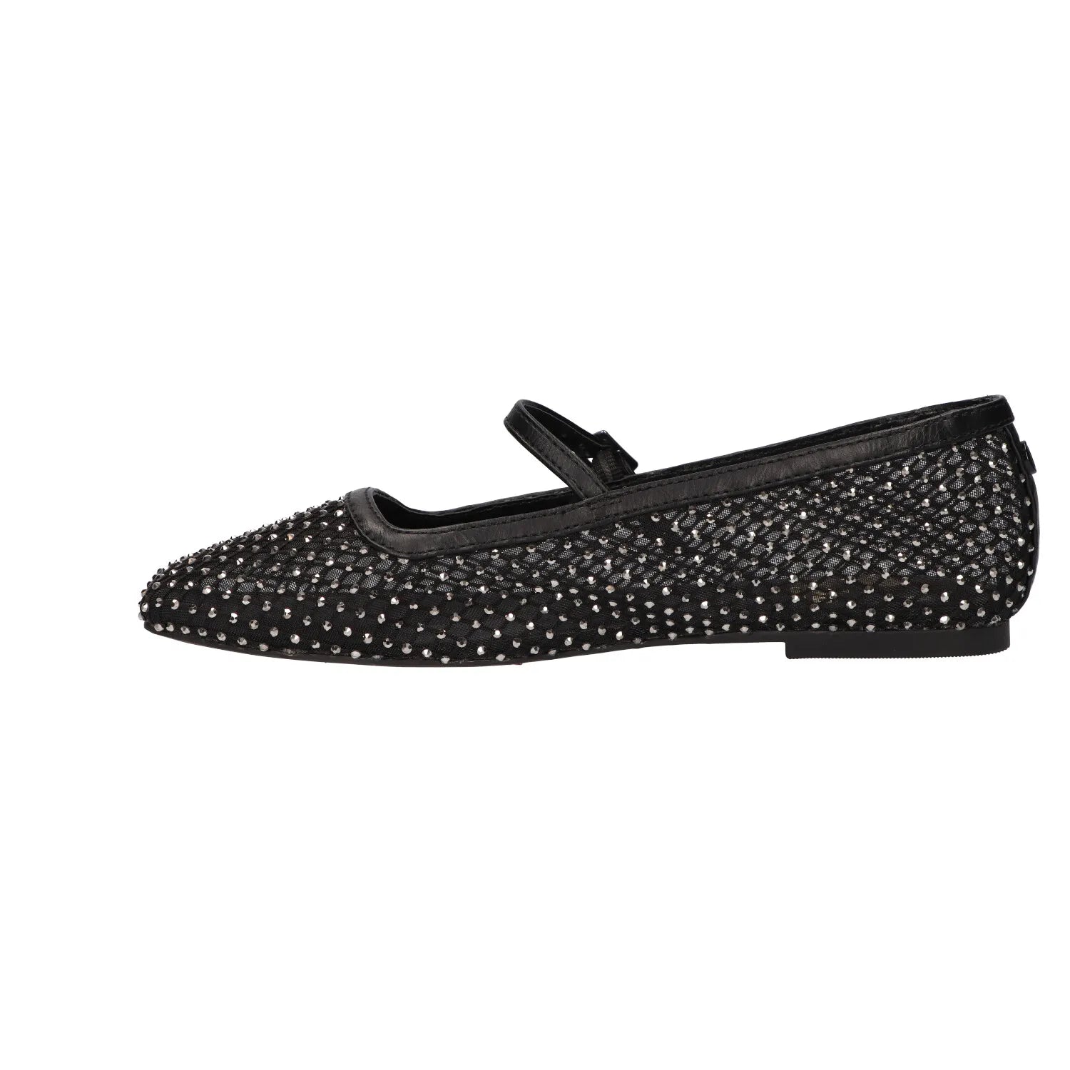 La Strada Mesh Almond Toe Maryjane in Black