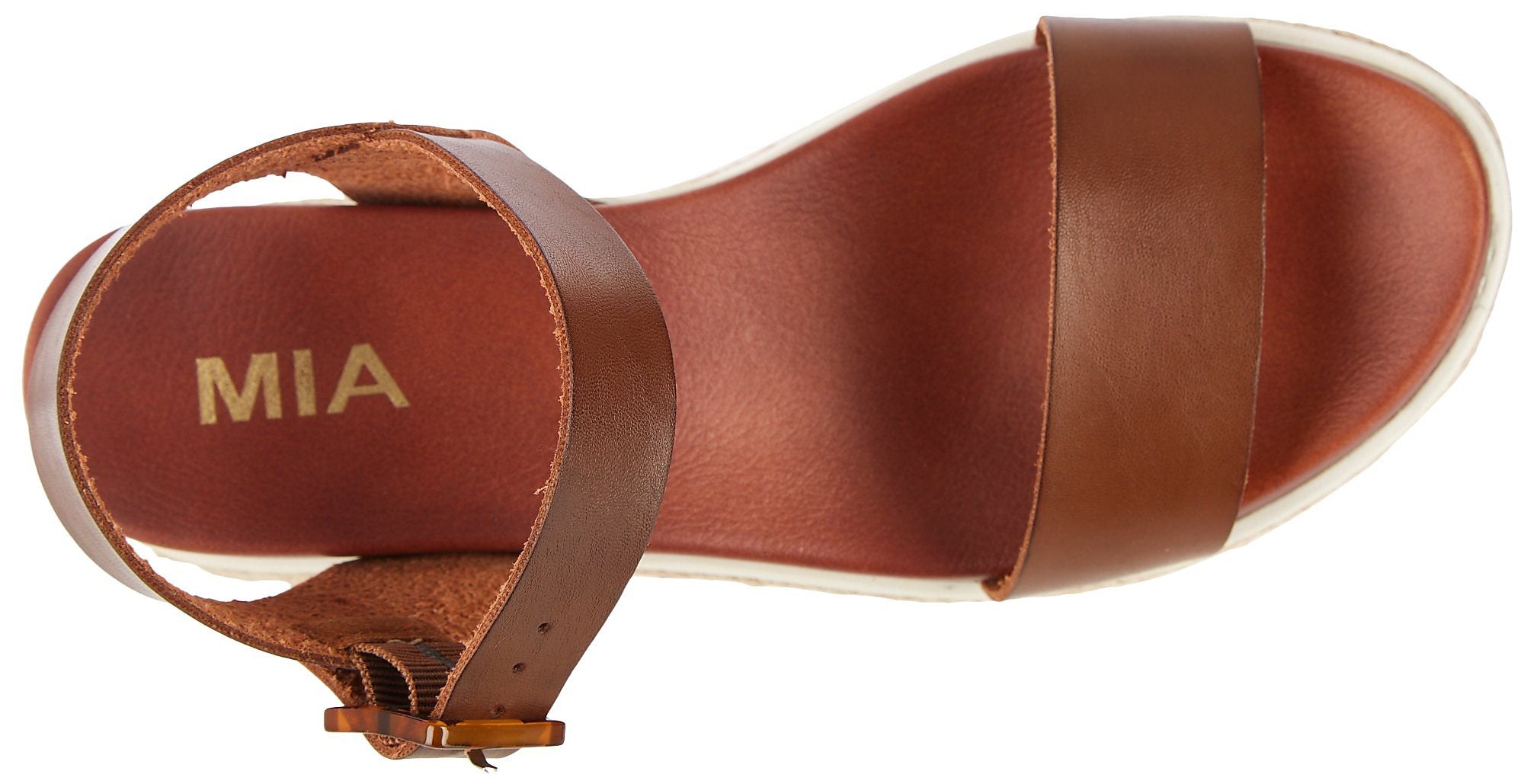 MIA BROWN PLATFORM ANKLE STRAP SANDAL
