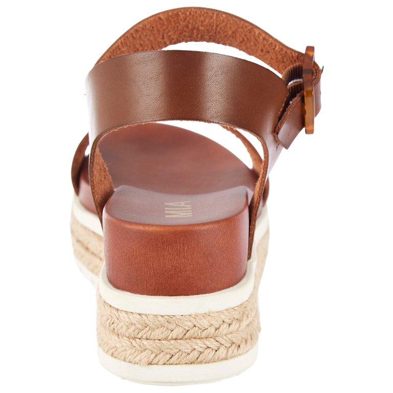 MIA BROWN PLATFORM ANKLE STRAP SANDAL