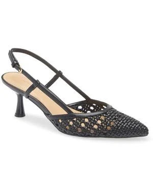 Nine West Woven Leather Pointed Toe Pump
