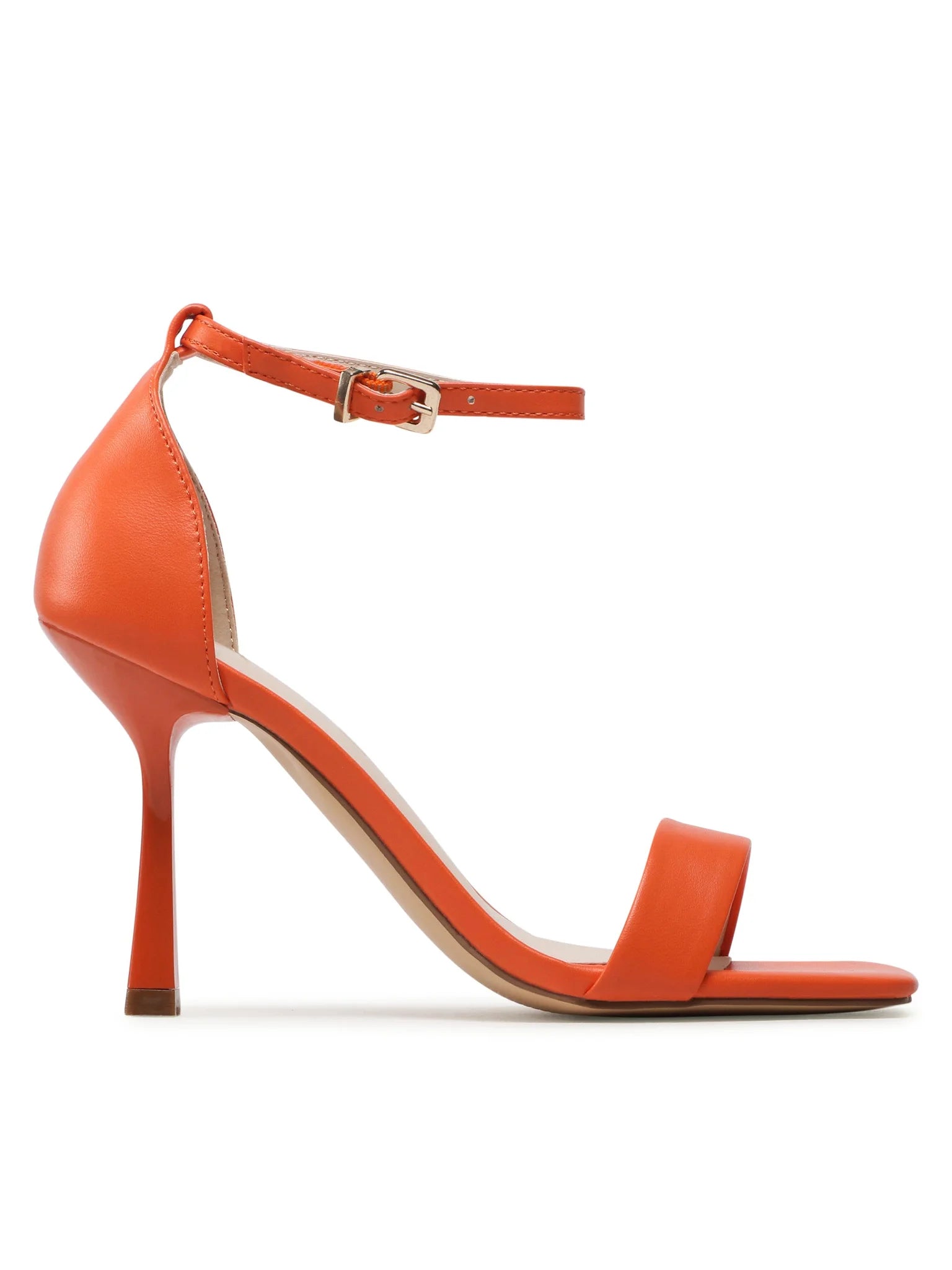 ONLY ORANGE BARELY THERE HEELED SANDAL