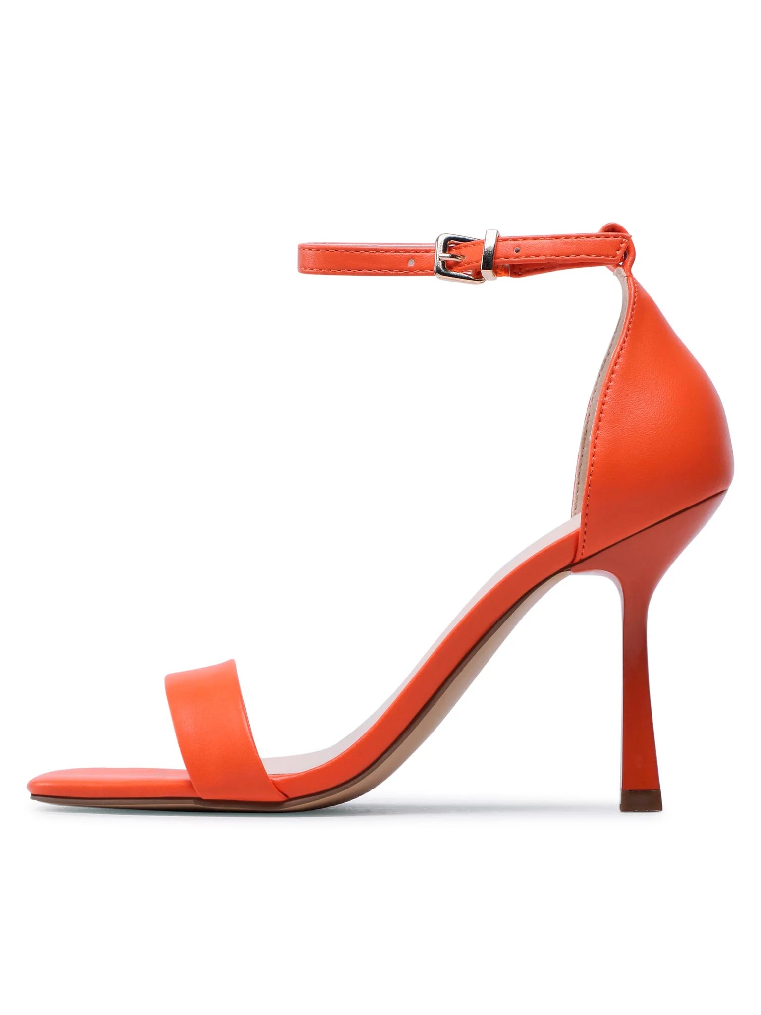 ONLY ORANGE BARELY THERE HEELED SANDAL