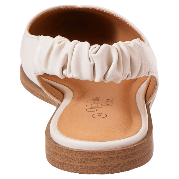 OPHELIA ROE OFF-WHITE SLINGBACKS