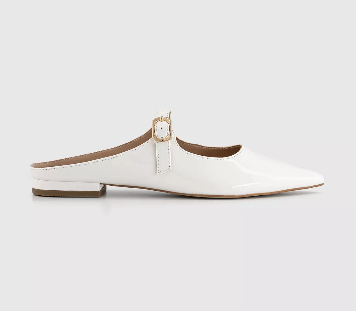 Office Patent Leather Finish in White