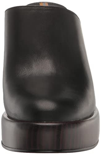 SAM EDELMAN BLACK ALMOND TOE BLOCK HEEL MULE