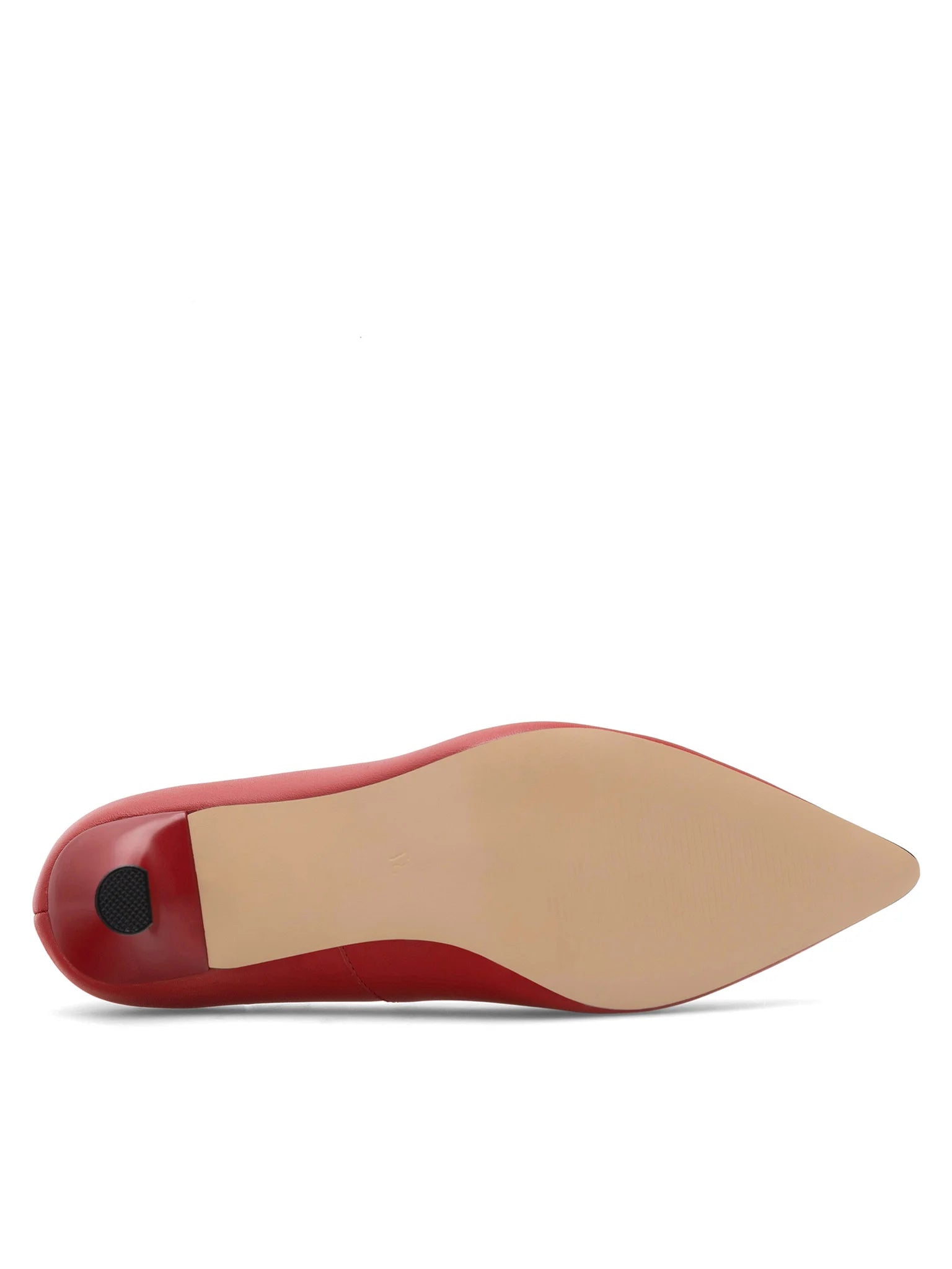 SERGIO BARDI POINTED TOE LEATHER PUMP IN RED