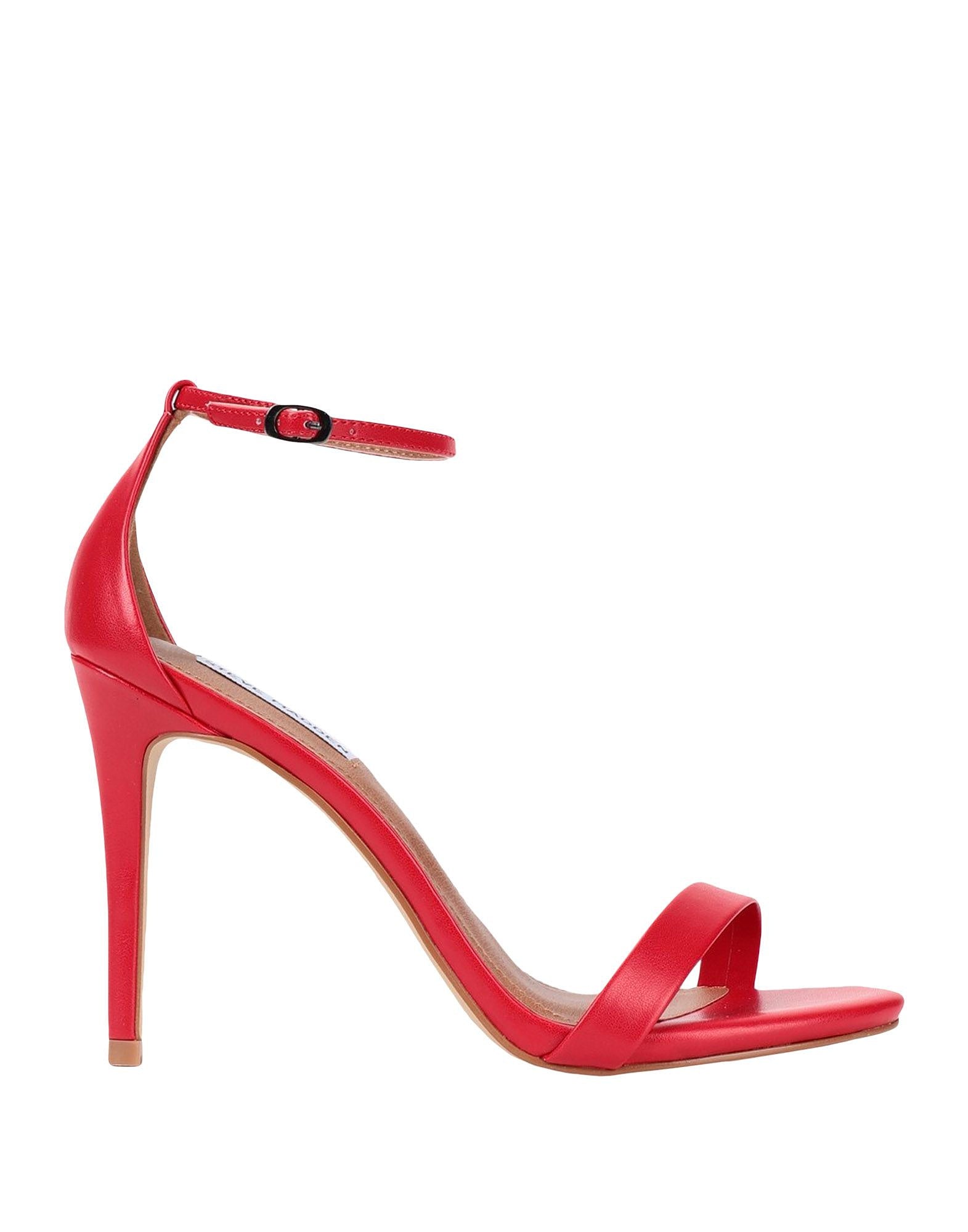 STEVE MADDEN BARELY THERE STILLETO SANDAL IN RED