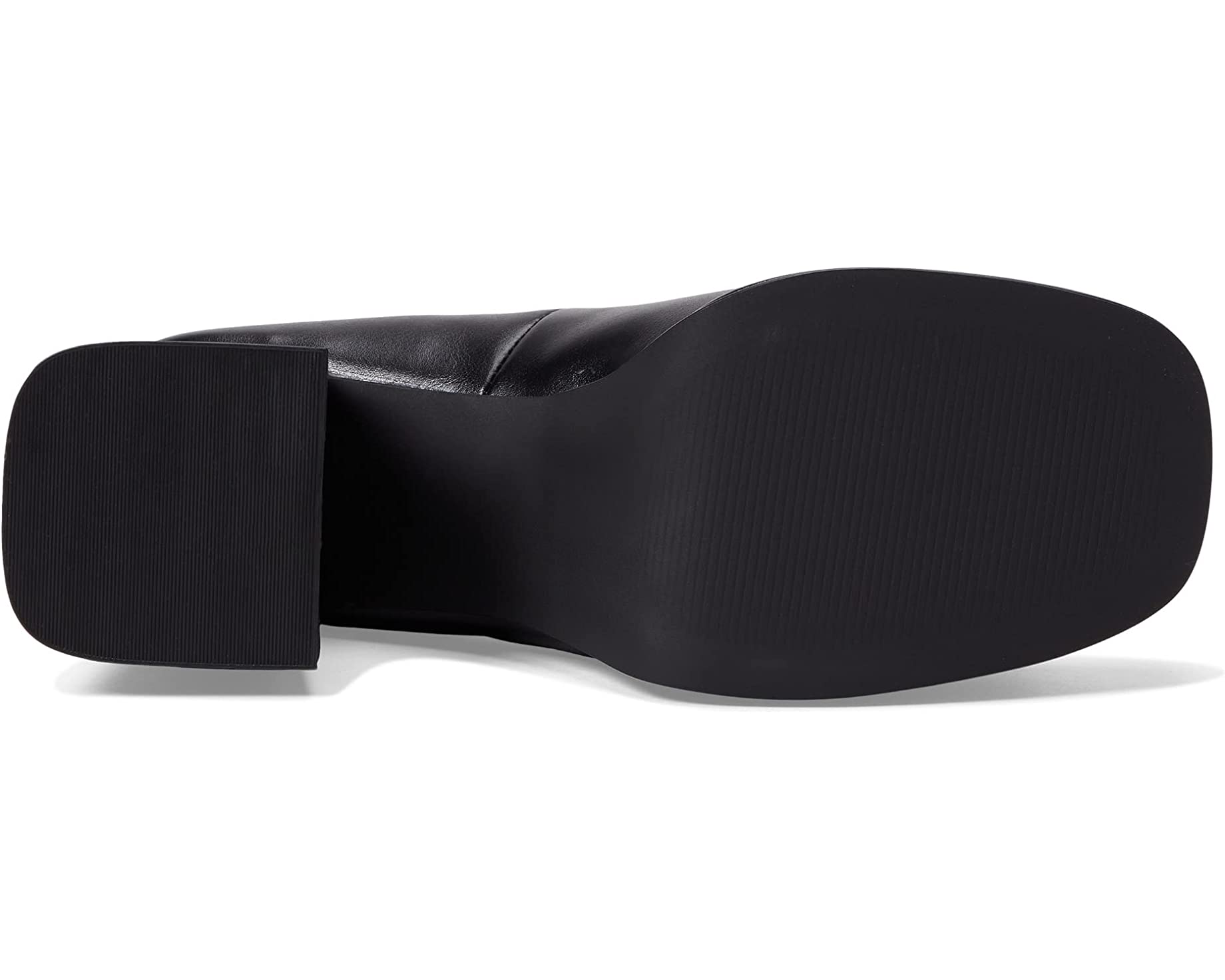 STEVE MADDEN BLACK LEATHER MARYJANES