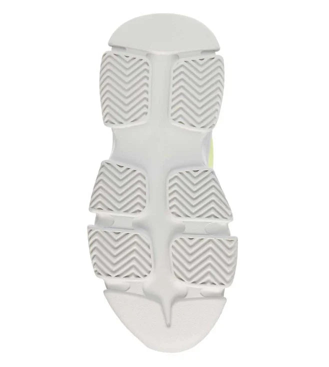 STEVE MADDEN CONTRAST COLOR SNEAKERS IN LEMON