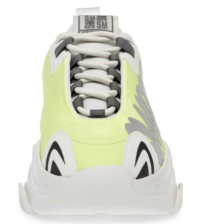 STEVE MADDEN CONTRAST COLOR SNEAKERS IN LEMON