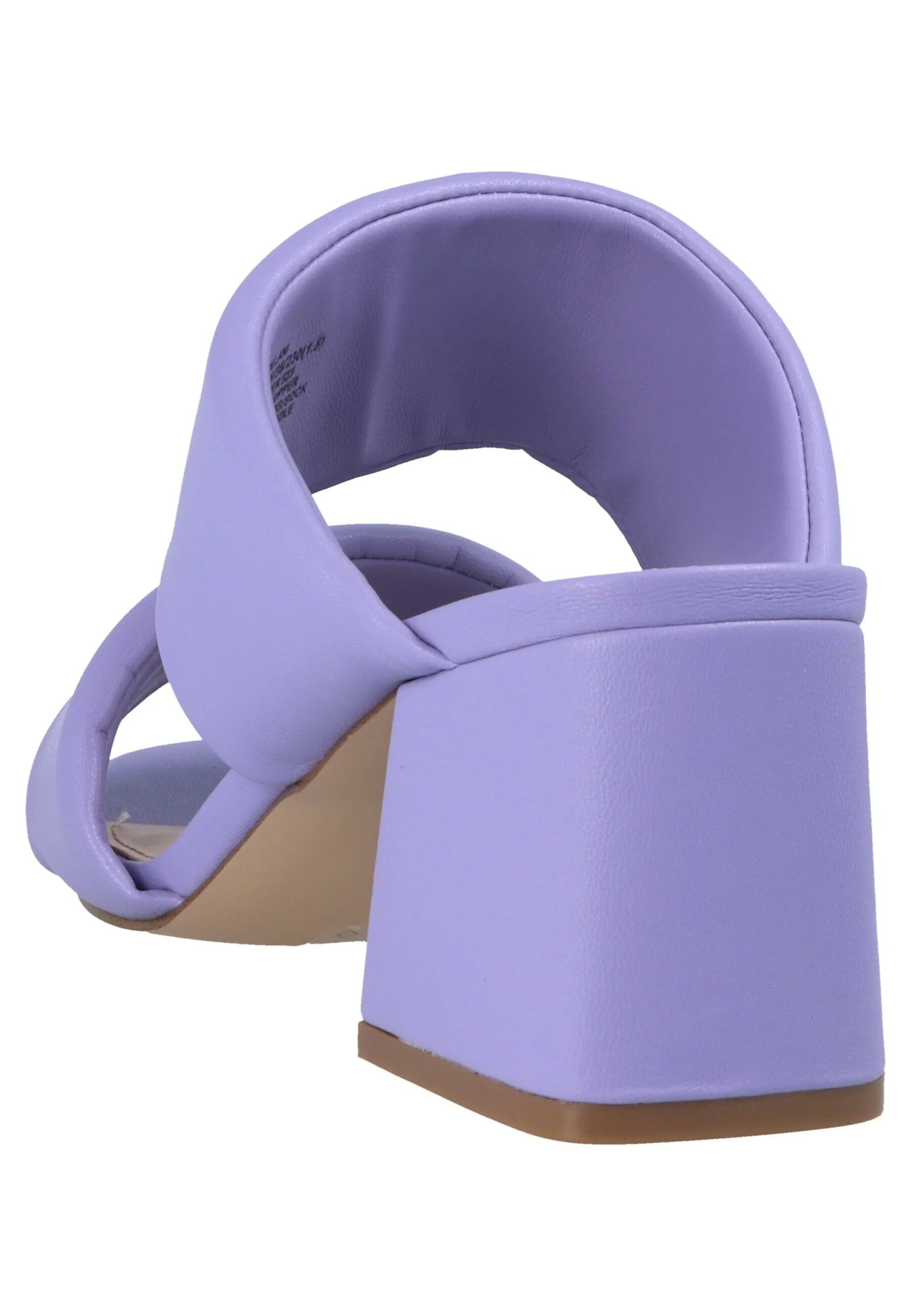 STEVE MADDEN LAVENDAR DOUBLE STRAP BLOCK HEEL MULE