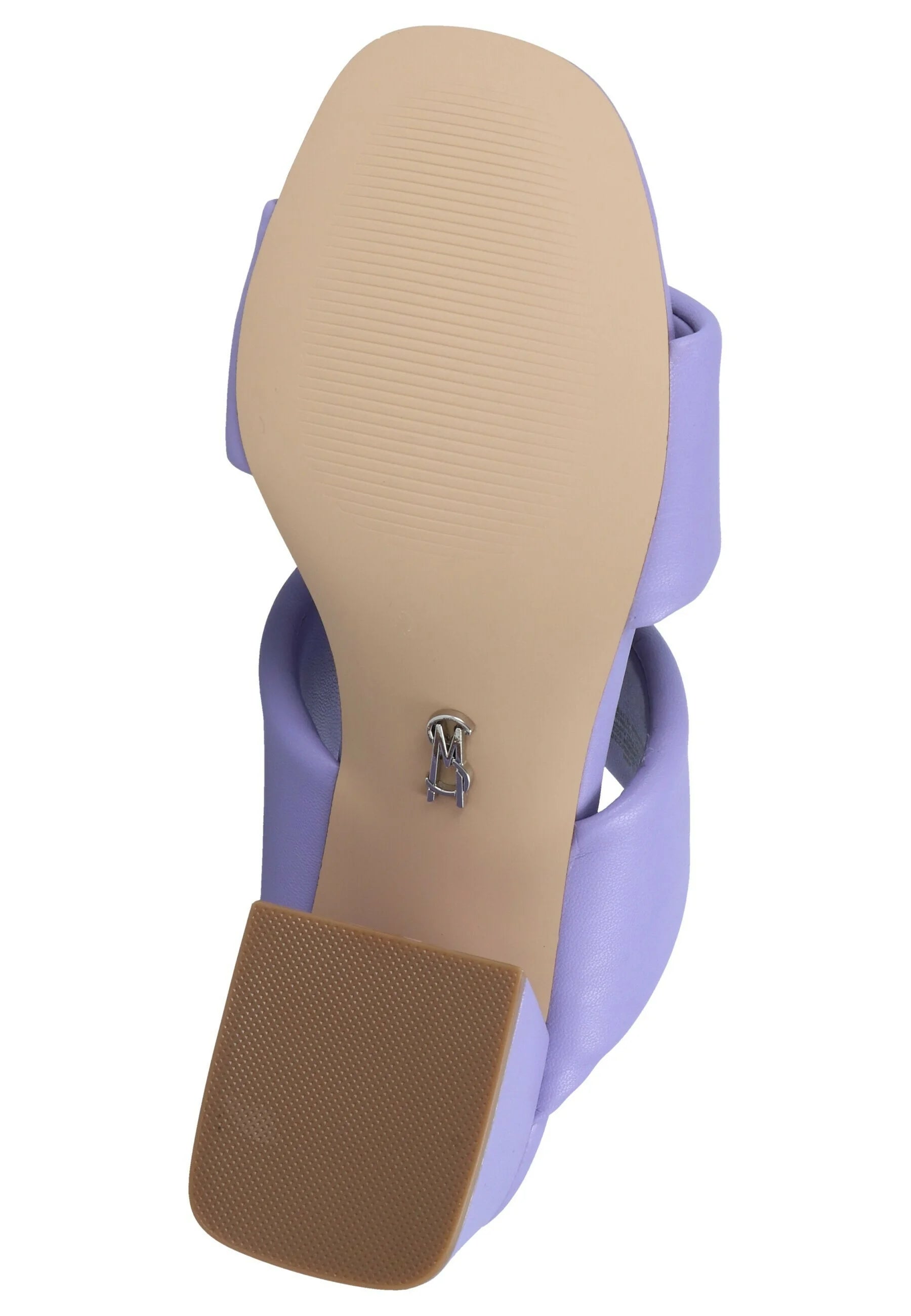 STEVE MADDEN LAVENDAR DOUBLE STRAP BLOCK HEEL MULE