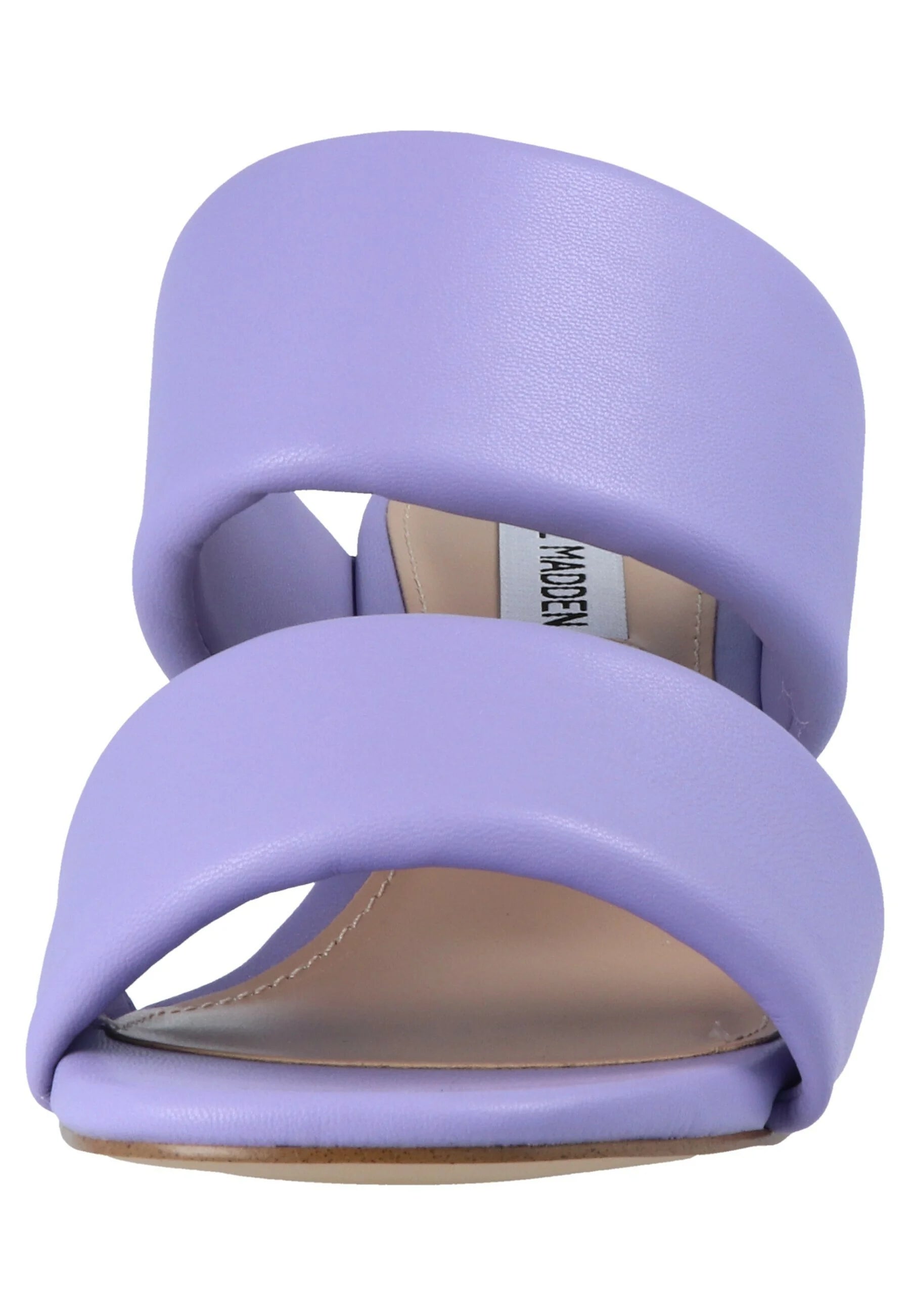 STEVE MADDEN LAVENDAR DOUBLE STRAP BLOCK HEEL MULE