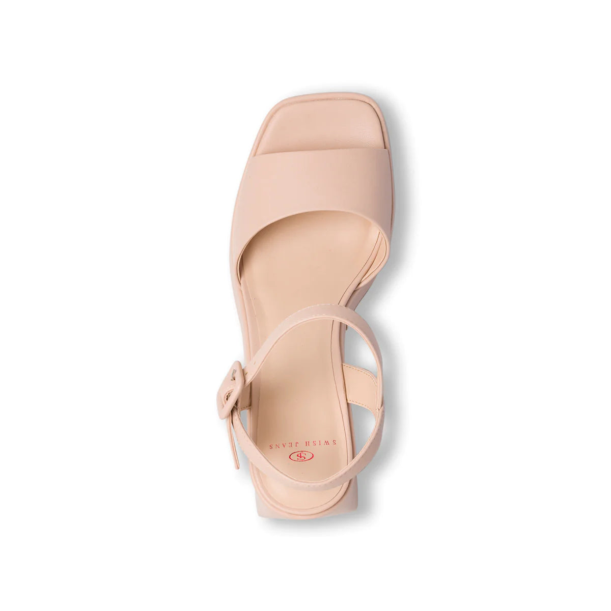 SWISH JEAN NUDE PLATFORM BLOCK HEEL SANDAL