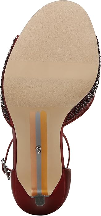 Sam Edelman Embellshed Heeled Sandal in Burgundy
