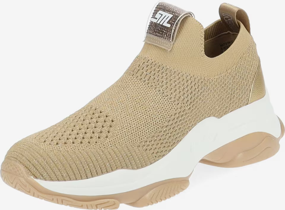 Steve Madden Elastic Beathable Slip-Ons in Bronze