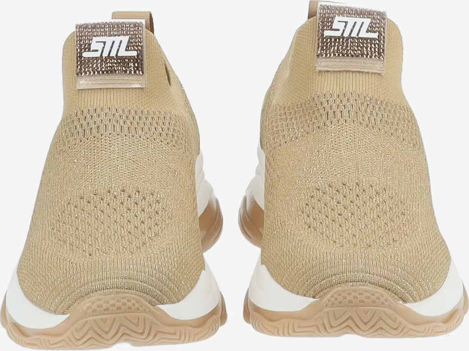 Steve Madden Elastic Beathable Slip-Ons in Bronze
