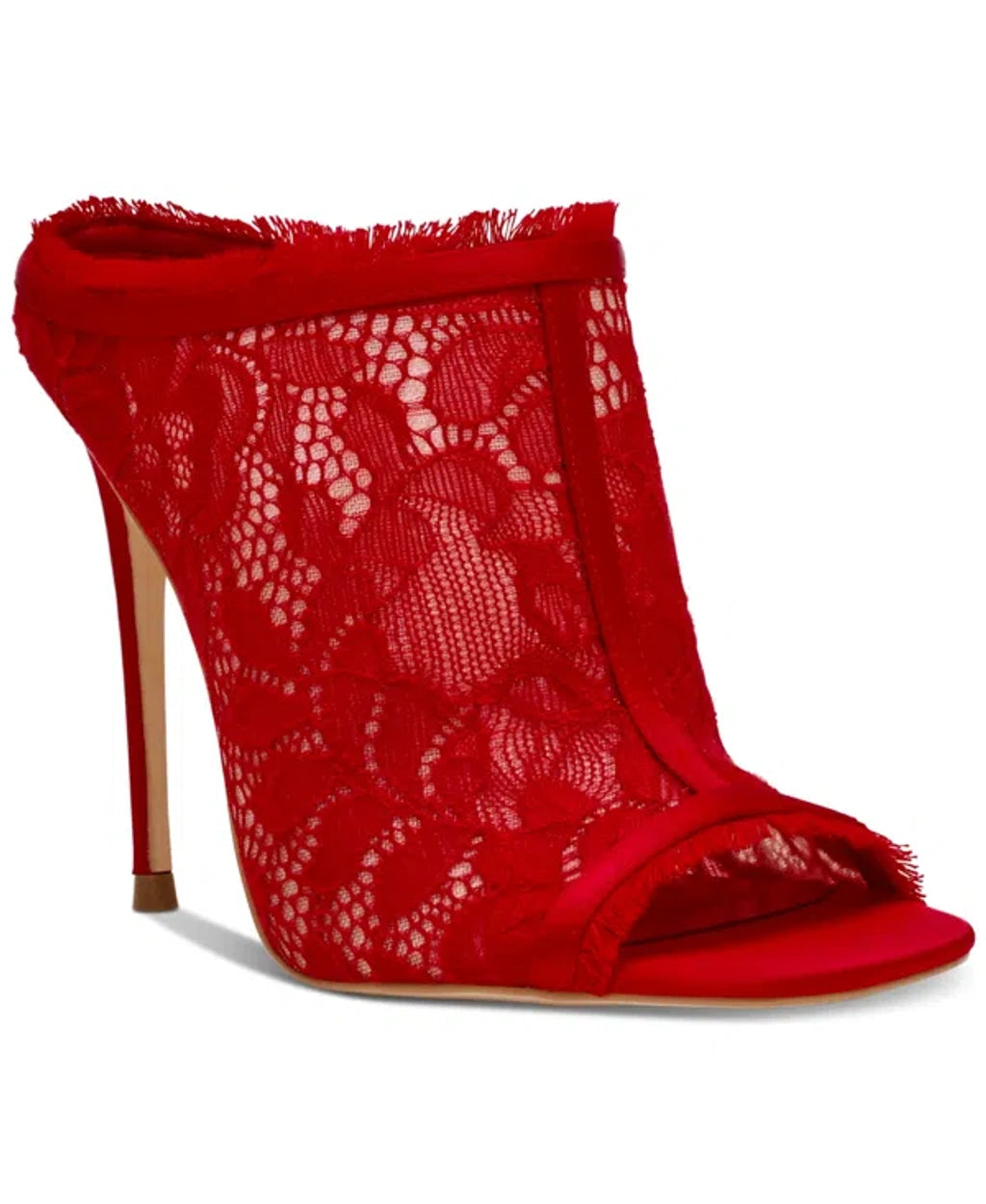 Steve Madden Lace Mule in Red