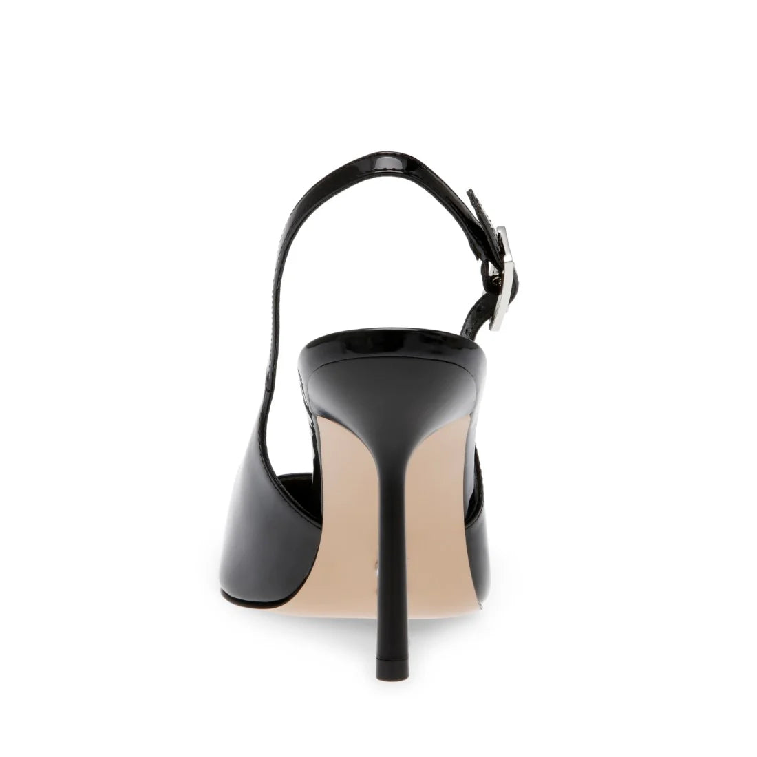 Steve Madden Patent Leather Pointed Toe Slingback Pump in Black