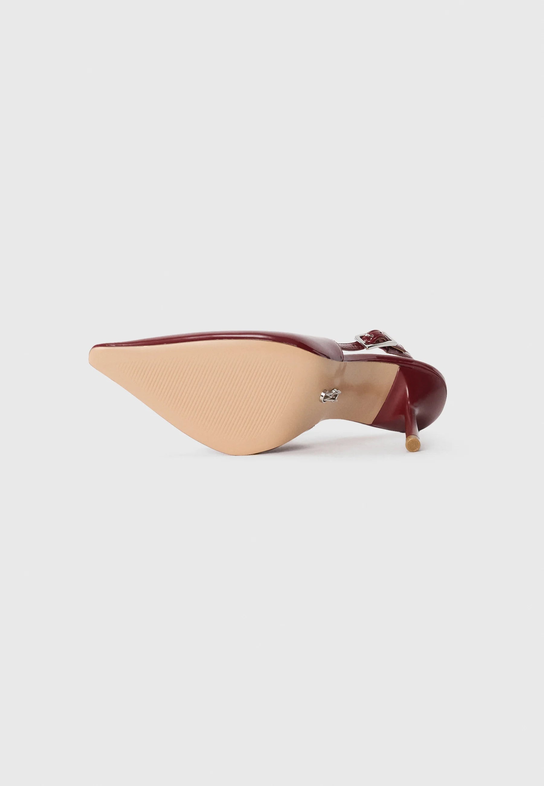Steve Madden Patent Leather Pointed Toe Slingback Pump in Wine