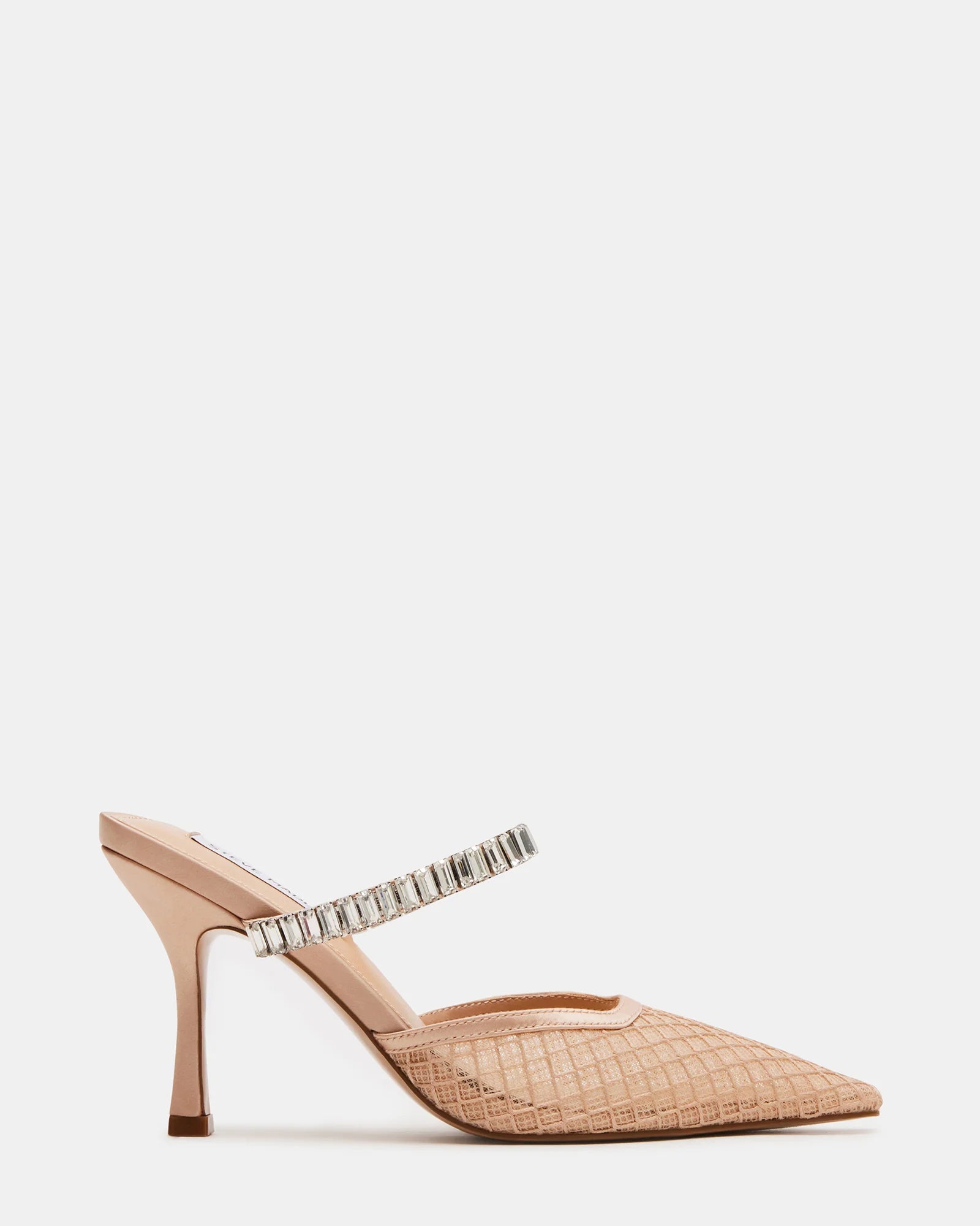 Steve Madden Pointed Toe Mesh Mule in Blush