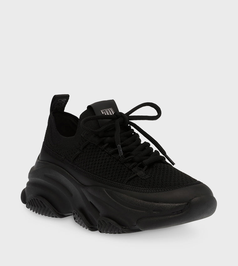 Steve madden Elastic Pull Tab Sneakers in Black