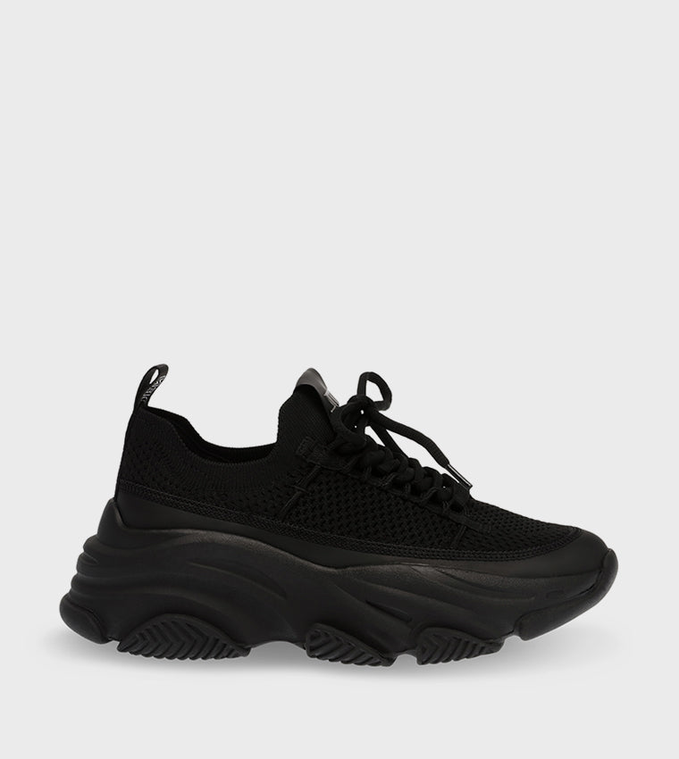 Steve madden Elastic Pull Tab Sneakers in Black