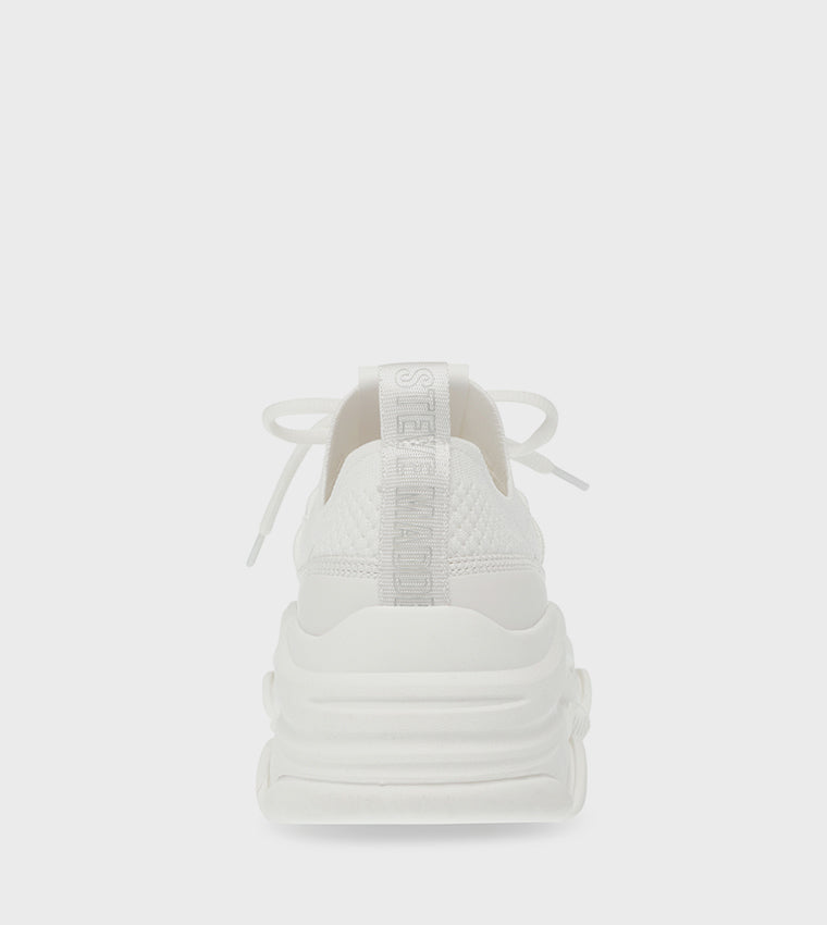 Steve madden Elastic Pull Tab Sneakers in White