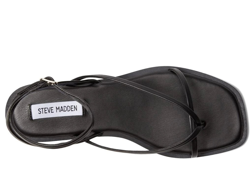 Steve madden Flat Strappy Sandal in Black