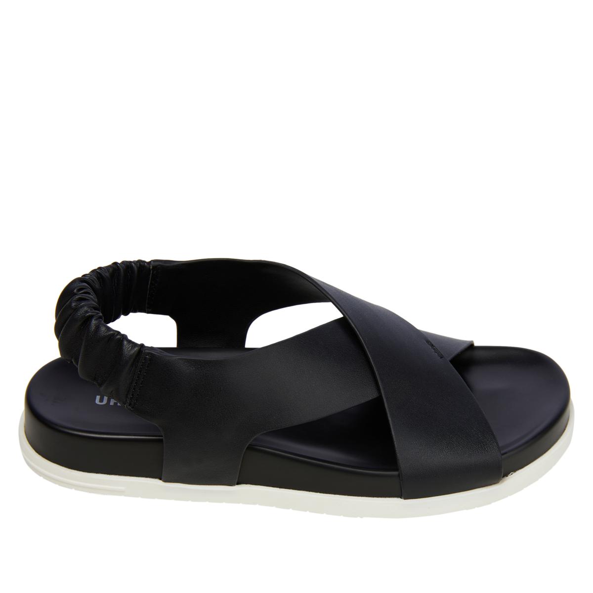 URBAN SPORTS BY J SLIDE BRONZE CROSS STRAP SLINGBACK SANDAL