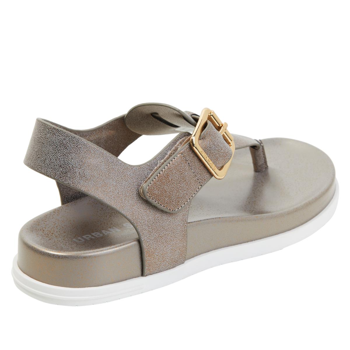 URBAN SPORTS BY J SLIDE RUST TOE THONG BUCKLE SANDAL