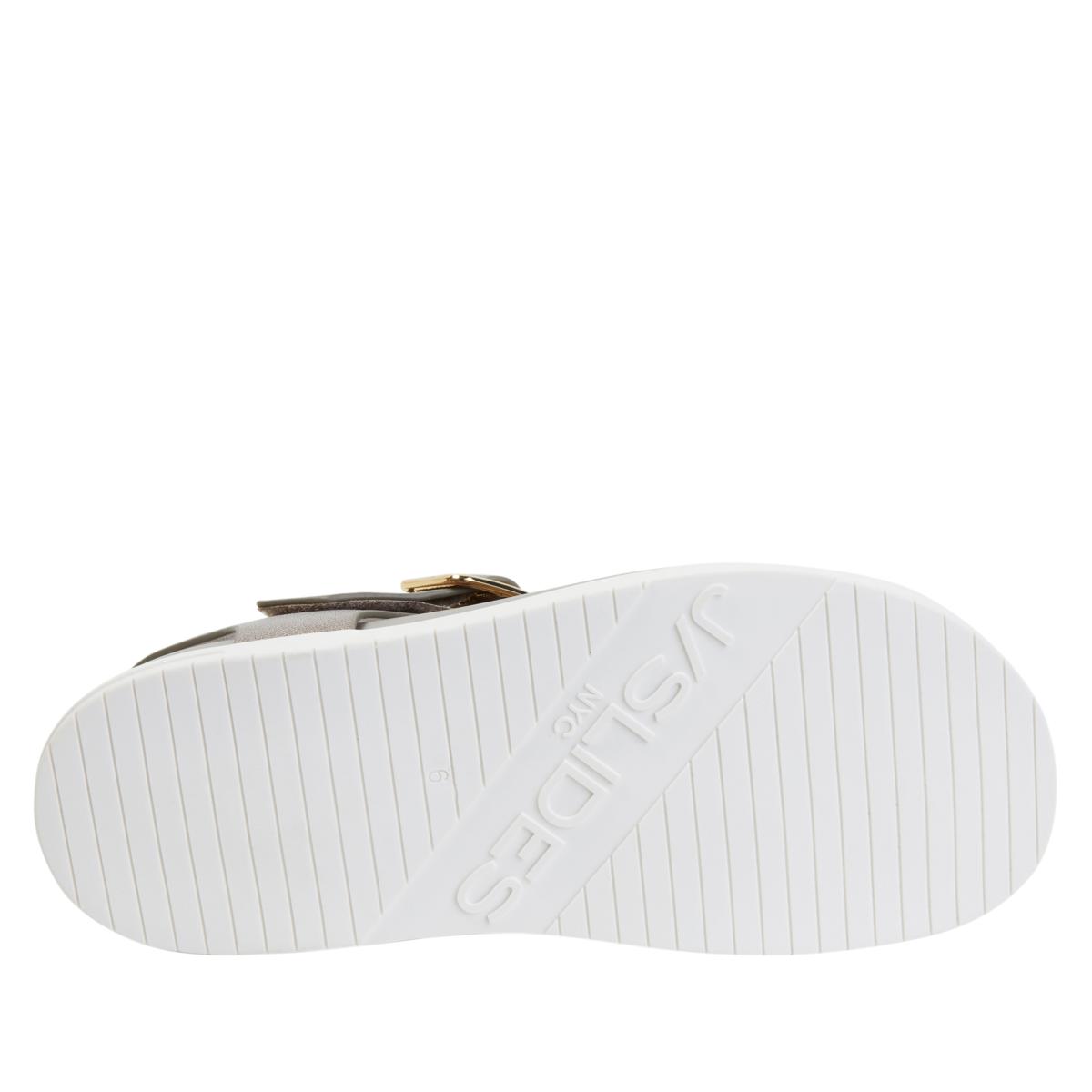 URBAN SPORTSBY J SLIDE BLACK TOE THONG BUCKLE SANDAL