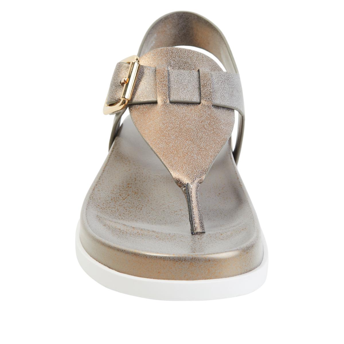 URBAN SPORTS BY J SLIDE RUST TOE THONG BUCKLE SANDAL