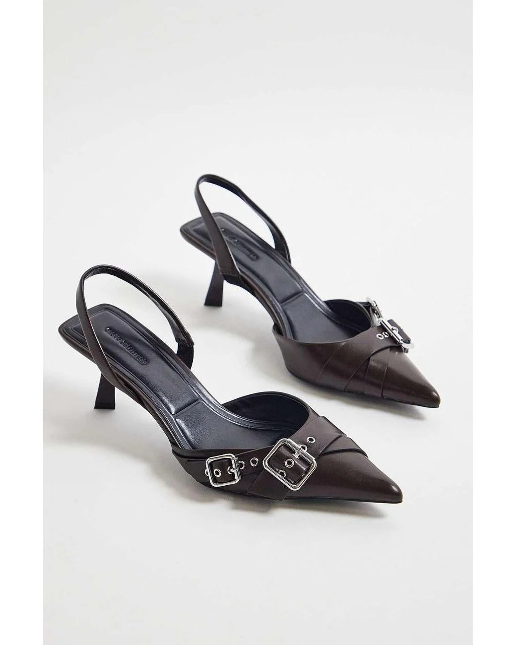 Urban Outfitters Pointed Toe Slingback Pump in Black
