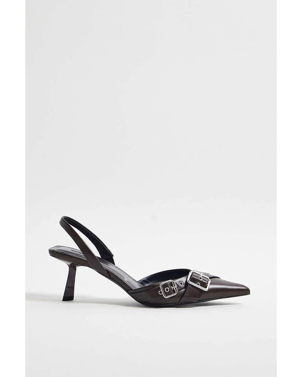 Urban Outfitters Pointed Toe Slingback Pump in Black