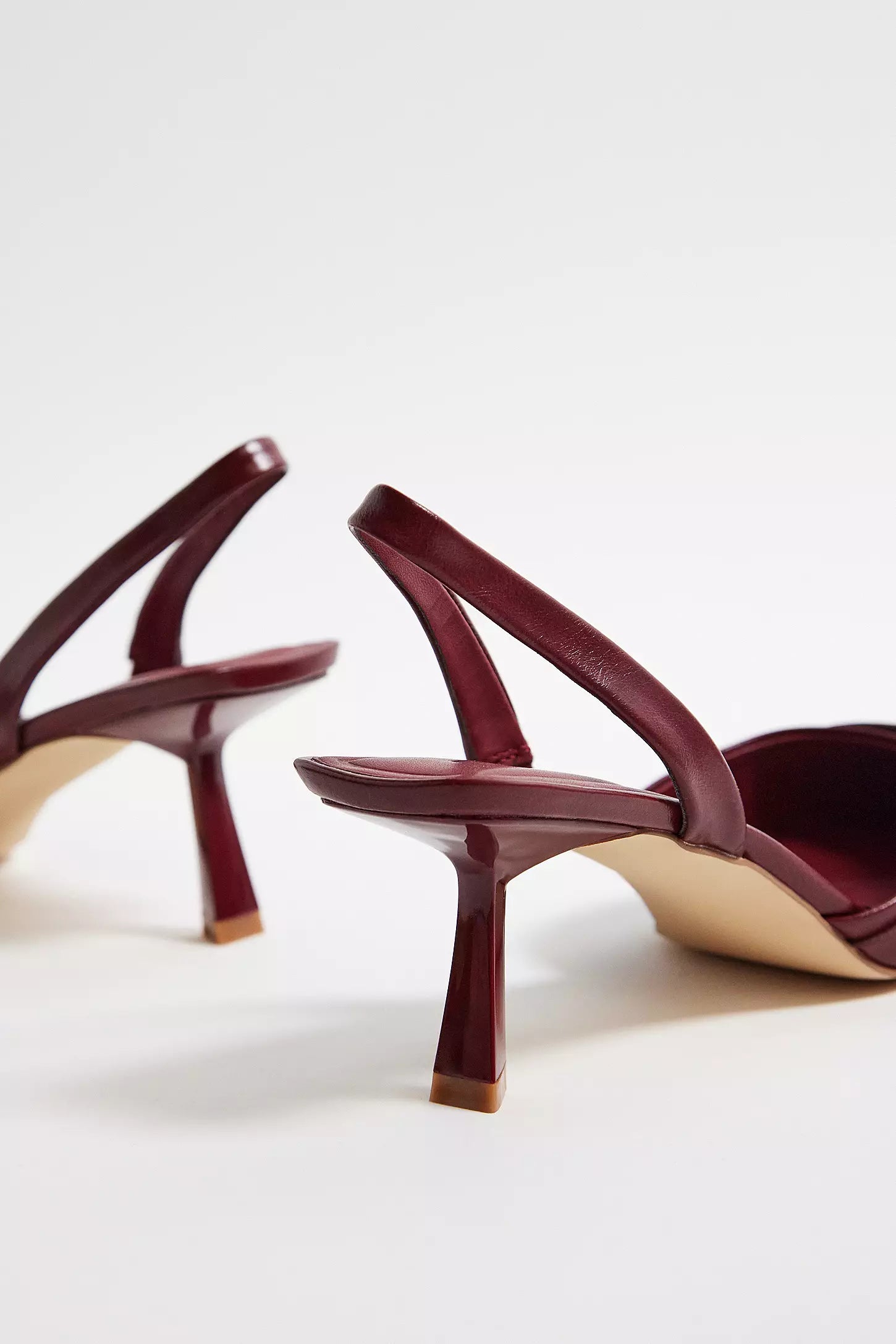 Urban Outfitters Pointed Toe Slingback Pump in Red